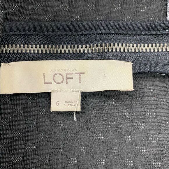 Loft Textured Color-Block Dress size 6 - Picture 4 of 6